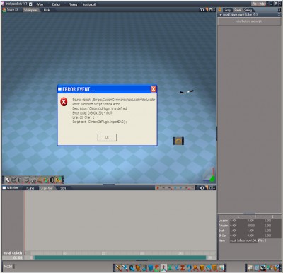 TrueSpace Collada Import Error.jpg