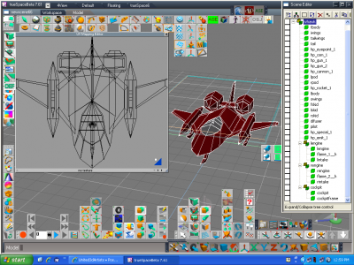 This is a jet I'm trying to custom paint using GIMP.